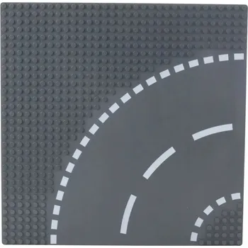 ostatní stavebnice Stavební Deska Podložka pro Kostky Silnice Zatáčka 26x26 cm