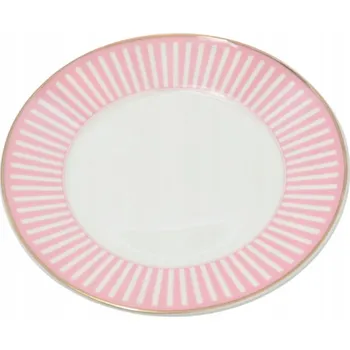 Talíř PORCELÁNOVÝ DEZERTNÍ TALÍŘ RŮŽOVÝ Ø15CM HARMONY