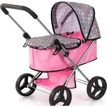 Kočárek pro panenku KOČÁREK PRO PANENKY GO ŠEDÝ
