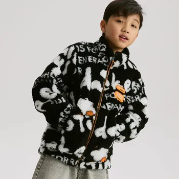 Chlapecká bunda Reserved - Bunda sherpa - černý - 789HF-99X - 789HF-99X-122