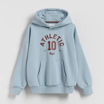 Chlapecká mikina Reserved - Oversize mikina s kapucí - světle modrá - 600HR-50X - 600HR-50X-140