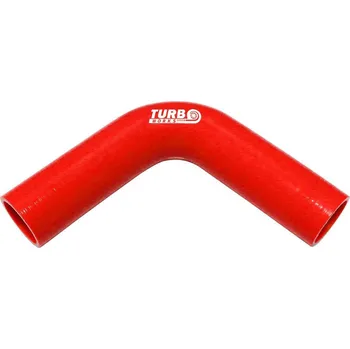 Auto-moto Silikonové koleno TurboWorks červená 90° 15mm XL