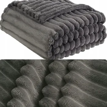 Prostěradlo Deka EVENA z mikrovlákna 200 cm x 220 cm šedá