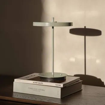 Lampička UMAGE LED dobíjecí stolní lampa Asteria Move olivově zelená uni, 31cm - Podstavec - Ø 15 cm, výška 1,8 cm; výška stínidla 1,8 cm 1 x 1,8 W LED - Doprava zdarma