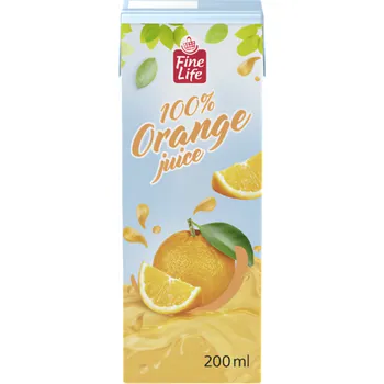 Fine Life Pomeranč 100% 200ml