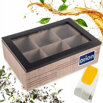 Dóza na potraviny Zásobník NA ČAJ krabička organizér, box na čajové sáčky