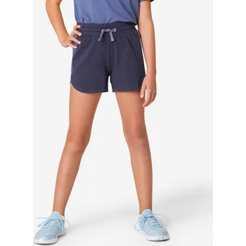 Dívčí kraťasy DOMYOS Dívčí bavlněné kraťasy modré 12 LET MODRÁ