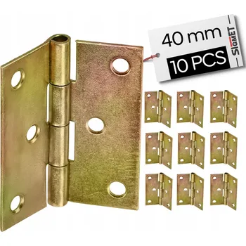 Nábytkové kování Nábytkový pletený závěs 40 x 42 mm ocel pozink zlatý, pro skříňky a dvířka