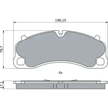 Brzdová destička Bosch 0 986 424 925 Sada brzdových destiček, kotoučové brzdy