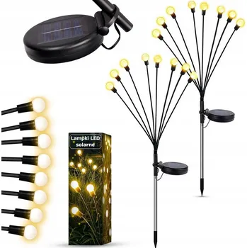 Venkovní osvětlení Solární lampa zapichovací Masterled černá 73 cm 2 ks