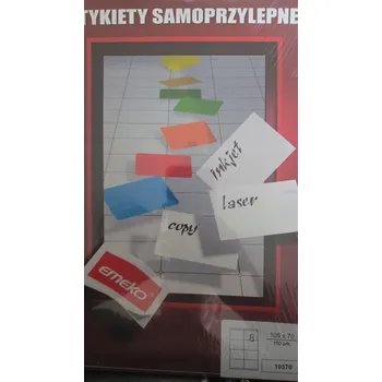 Samolepící etiketa Štítky, 105x70mm bílé, 100 listů do tiskárny