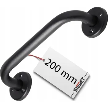 Dveřní kování Madlo ke dveřím Sigmet 240 cm černé