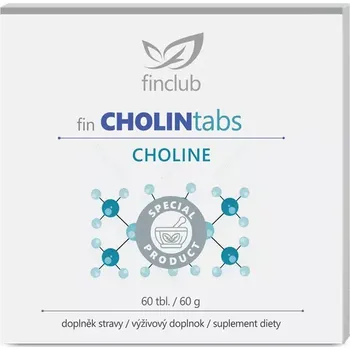 Přírodní produkt fin Cholintabs, 60 tablet (Pečuje o játra i metabolismus tuků - NOVINKA 2024 )