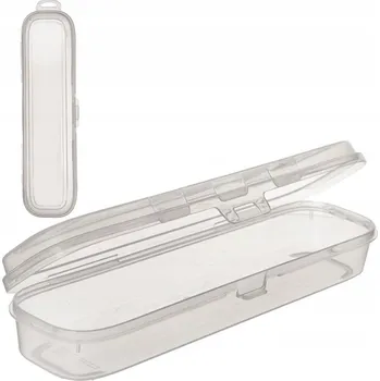 Držák na kartáček Kelímek na kartáčky Orion průhledný plast 25x6 cm