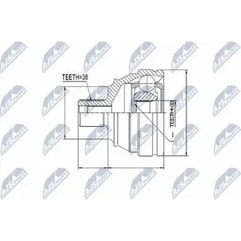 Sada kloubů pro hnací hřídel NTY NPZ-VW-003