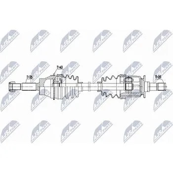 Hnací hřídel - poloosa NTY NPW-MS-096