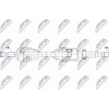 Hnací hřídel - poloosa NTY NPW-RE-219