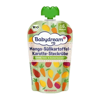 Babydream Bio kapsička mango, batáty, mrkev, tuřín 100 g