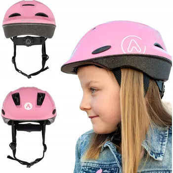 Cyklistická přilba Dětská cyklistická helma ATTABO Hinge růžová velikost S, EPS pěna, odolná skořepina