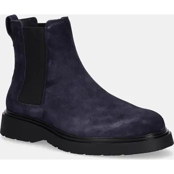 Pánské tenisky Kožené kotníkové boty Calvin Klein COMBAT ESS CHELSEA BOOT SU YM0YM01372 námořnická modř 59X, EUR 45