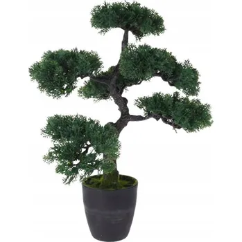 umělá květina UMĚLÝ STROMEK BONSAI V KVĚTINÁČI PLAST 32 X 32 X 50 CM