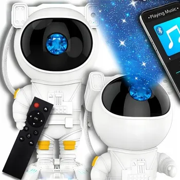 Noční světlo Projektor Noční Oblohy Astronaut Projektor Kosmonaut Noční Lampa s Bluetooth reproduktorem
