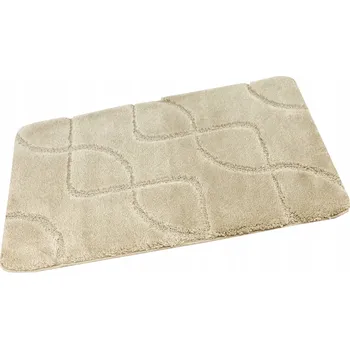 Koupelnová předložka KOUPELNOVÁ PŘEDLOŽKA BÉŽOVÁ PROTISKLUZOVÁ PRATELNÁ ROHOŽ DO KOUPELNY 60x100 cm