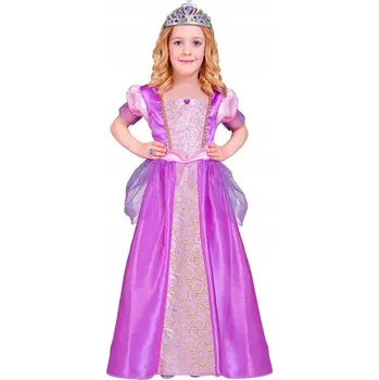 Karnevalový kostým KOSTÝM PRINCEZNA KRÁLOVSKÝ OBLEČENÍ FIALOVÁ TIÁRA POHÁDKA 116