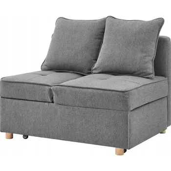 Pohovka Pohovka Kondela 100,5 x 75 cm látka černo-šedá