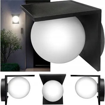 Venkovní osvětlení Venkovní nástěnné svítidlo SMD LEDline černé, integrovaný LED zdroj 6 W