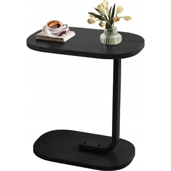 Konferenční stolek ODKLÁDACÍ STOLEK ČERNÝ KONFERENČNÍ STOLEK K POHOVCE DŘEVĚNÝ LOFT STYL