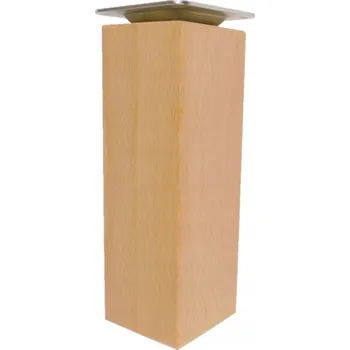 Obraz Dřevěné nohy noha nožička k nábytku 18 cm čtverec 6x6 cm surové provedení, uchycení