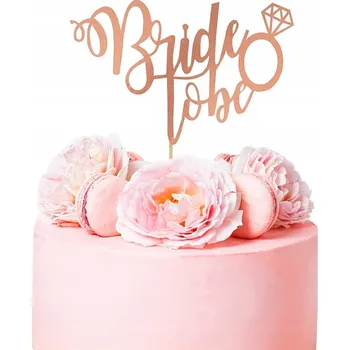 Obraz Zápich do dortu Godan Bride to be 22 cm růžovo-zlatý