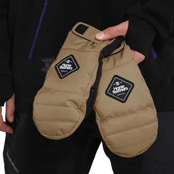 Rukavice Horsefeathers Midway gloves S hnědá/černá