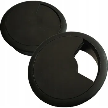 kabelová chránička Kabelová průchodka kulatý x 7 cm plast černá