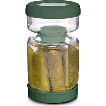 Sklenice SKLENĚNÁ ZAVAŘOVACÍ SKLENICE NA OKURKY A ZAVAŘENINY SKLENICE PŘESÝPACÍHO TVARU, HERMETICKÁ NÁDOBA