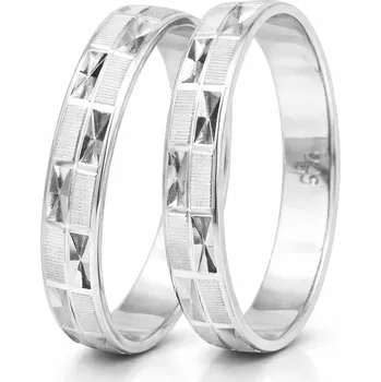 Prsten Stříbrné snubní prsteny Alessio - 51