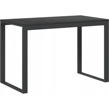 Psací stůl Počítačový stůl černý 110 x 60 x 73 cm z dřevotřísky a kovu