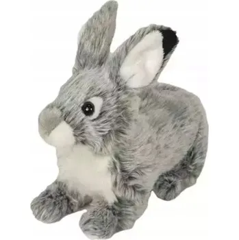 plyšák PLYŠÁK ZAJÍC KRÁLÍK ŠEDÝ 28CM
