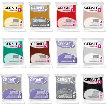 omalovánky Cernit Sada 12 kostek modelovací hlíny (polymer) NUMBER ONE, vytvrzující v peci,