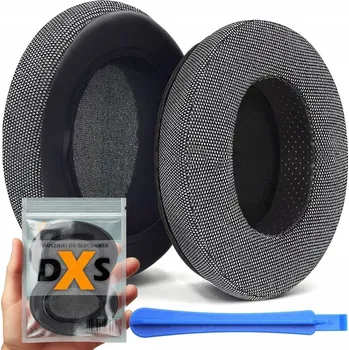 Příslušenství pro sluchátka Náušníky pro sluchátka DXS černé velurové s paměťovou pěnou (memory foam), 2 ks