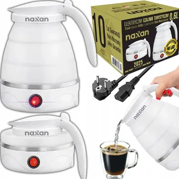 Rychlovarná konvice Skládací cestovní rychlovarná konvice MatMay 0,5 l, 600 W, bílá