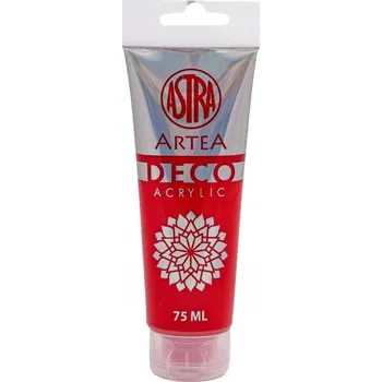 Vodová barva Astra DECO ARTEA akrylová Barva 75 Ml SVĚTLE ČERVENÁ