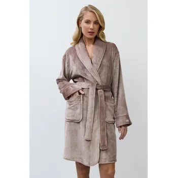 Dámské noční prádlo Aruelle dámský župan hnědý - ARUCHOCO/čokoládová / XL ARU5J002-CHOCO