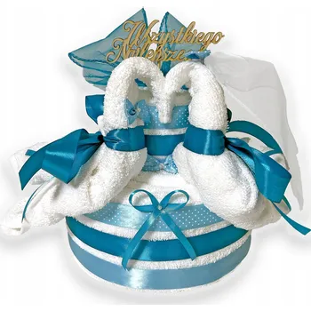 Ručník Dort PREZENTEX Labutě - 6 ručníků - DÁREK Svatba Výročí Narozeniny