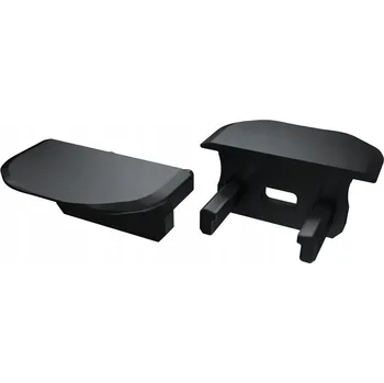 Příslušenství pro LED osvětlení Záslepka pro LED profil TYP B kulatá černá sada