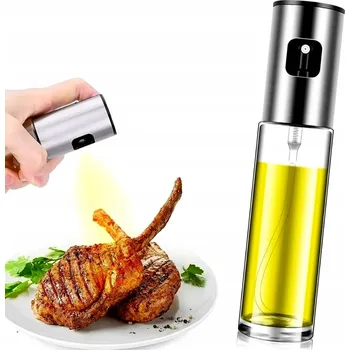Nádoba na olej a ocet Láhev na olej, olivový olej 100 ml Dávkovač Ve Spreji, skleněná lahvička do kuchyně