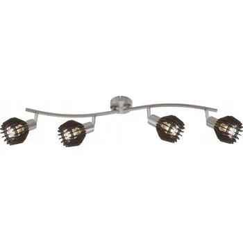 Stropní svítidlo Spot 4xE14 dřevo kov nastavitelné Obývací pokoj Ložnice 70cm