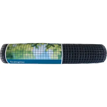 Pletivo Stabilit Čtvercové chovatelské pletivo, 0,5 × 5 m, oko: 12,7 mm, kov, antracit&nbsp;: