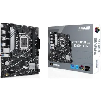 Základní deska ASUS MB Sc LGA1700 PRIME B760M-R D4, Intel B760, 2xDDR4, 1xHDMI, mATX 90MB1HA0-M0EAY0